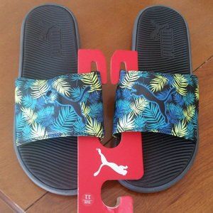 Rare Puma Jungle Flip Flops Sandals